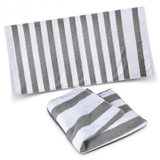 Jetty Beach Towels White Grey